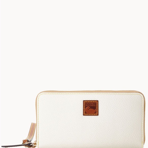 Dooney & Bourke Pebble Grain Large Zip Around Wristlet